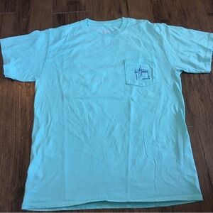 Guy Harvey Aqua Blue Men's T-Shirt M